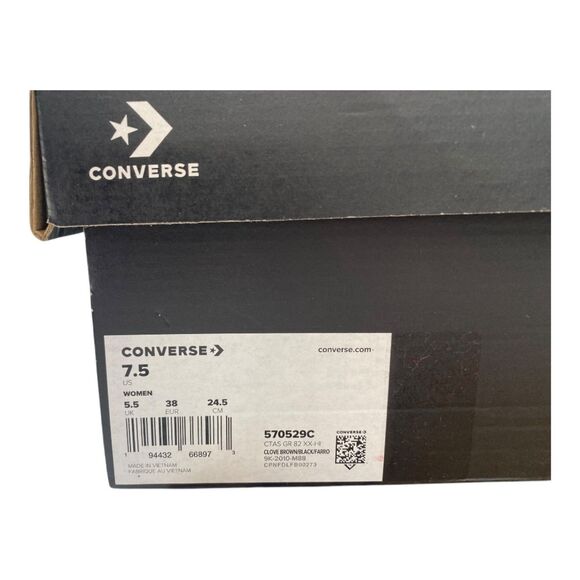 NIB Converse GR82 Boots Clove Camel Brown Leather Chunky Heel Lugged Sole 7.5 - Picture 10 of 10